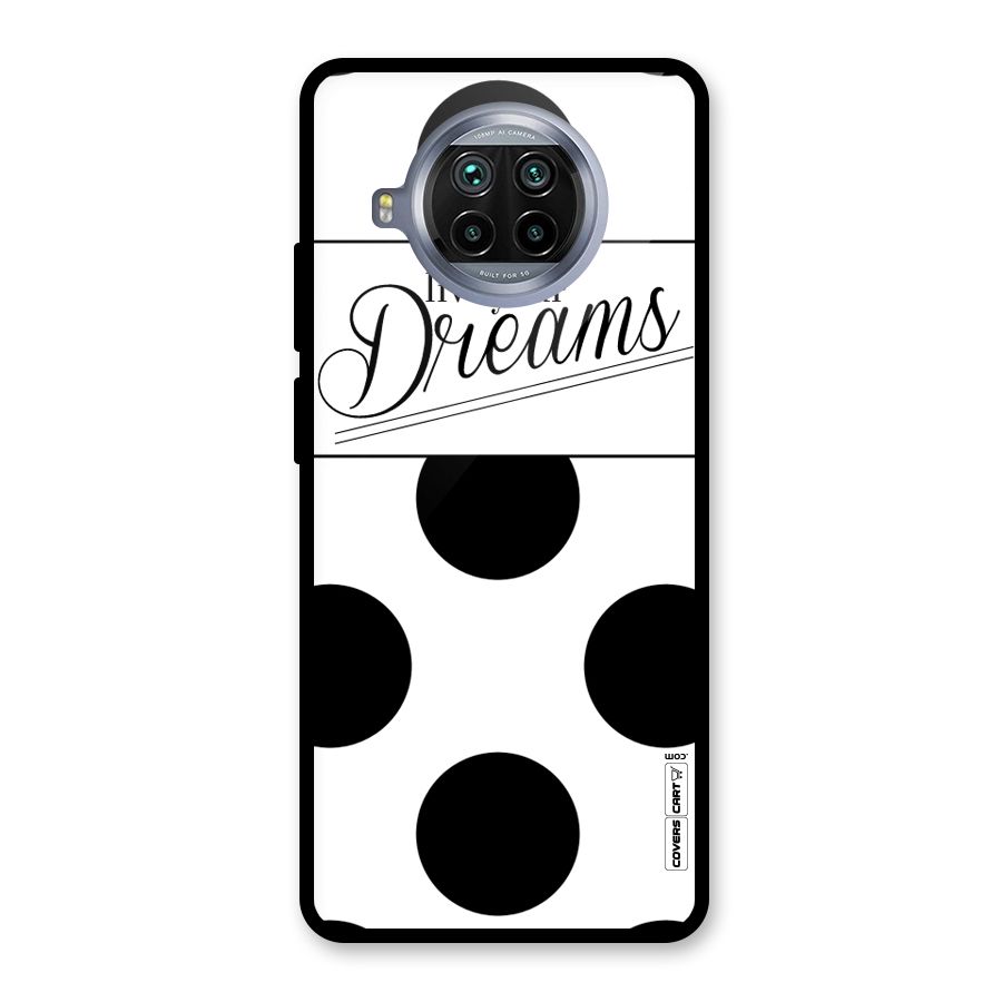 Live Your Dreams Glass Back Case for Mi 10i
