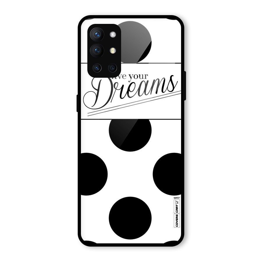 Live Your Dreams Glass Back Case for OnePlus 9R
