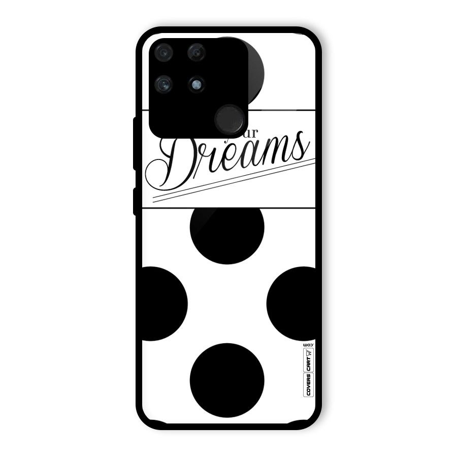 Live Your Dreams Glass Back Case for Realme Narzo 50A