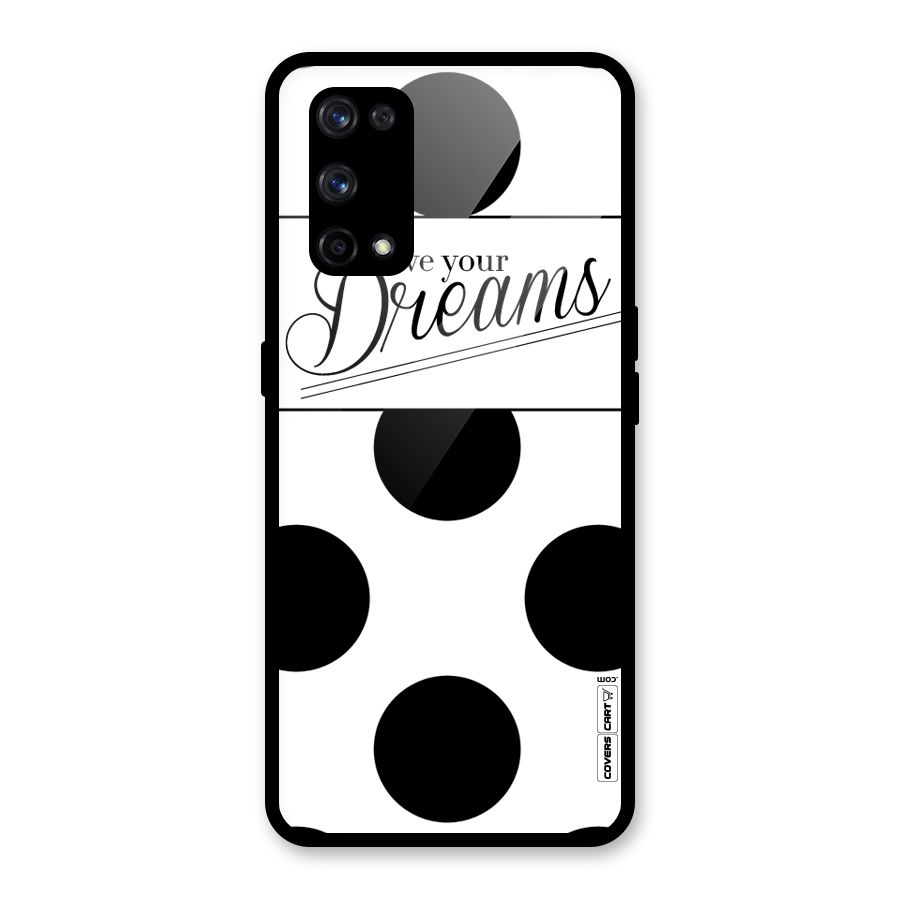 Live Your Dreams Glass Back Case for Realme X7 Pro