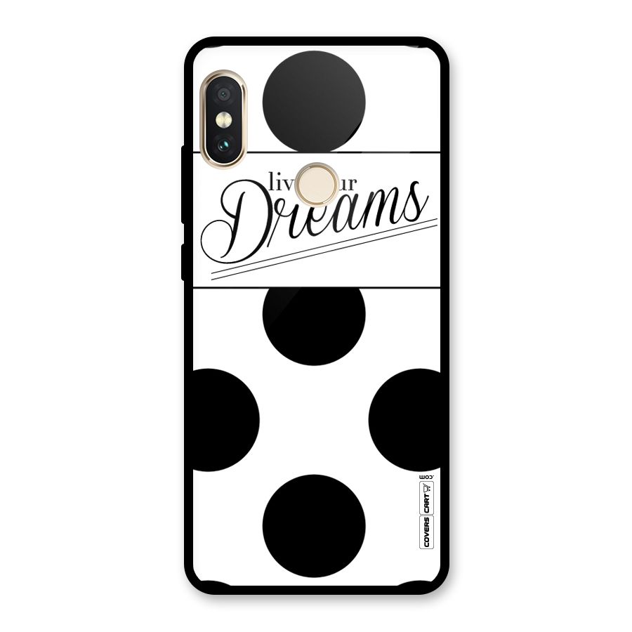 Live Your Dreams Glass Back Case for Redmi Note 5 Pro