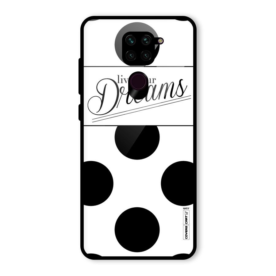 Live Your Dreams Glass Back Case for Redmi Note 9