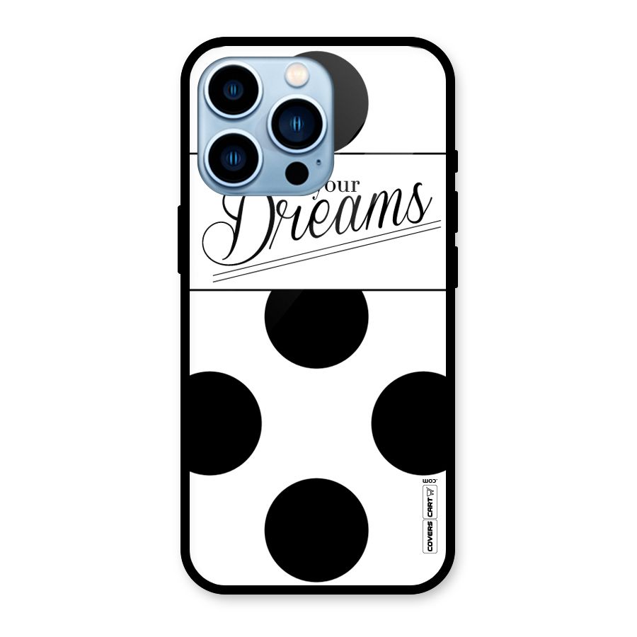 Live Your Dreams Glass Back Case for iPhone 13 Pro