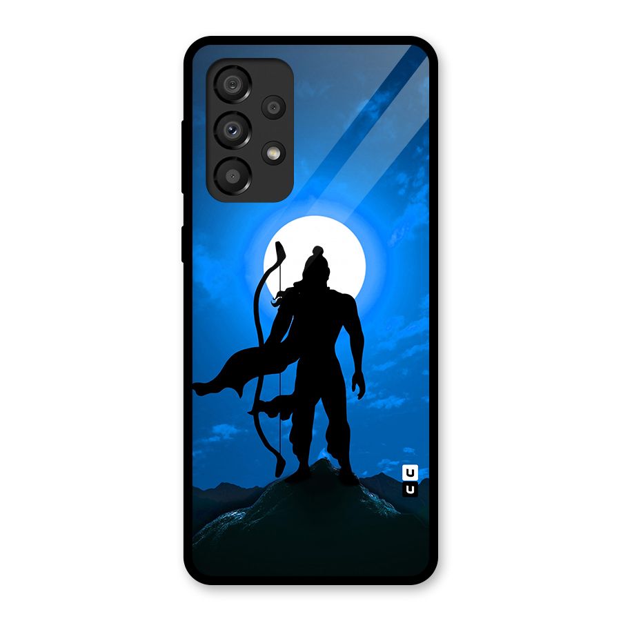 Lord Ram Illustration Glass Back Case for Galaxy A33 5G