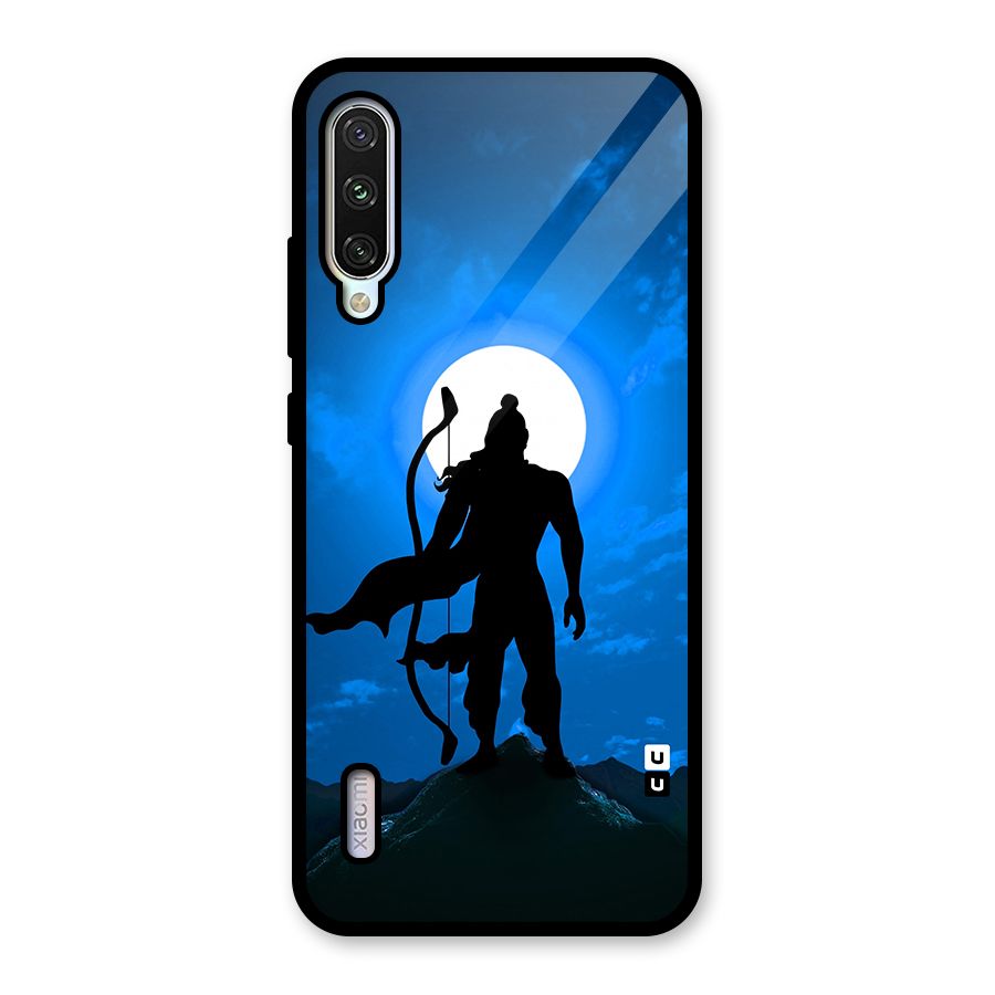 Lord Ram Illustration Glass Back Case for Mi A3