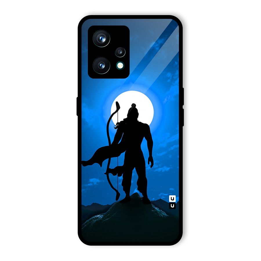 Lord Ram Illustration Glass Back Case for Realme 9