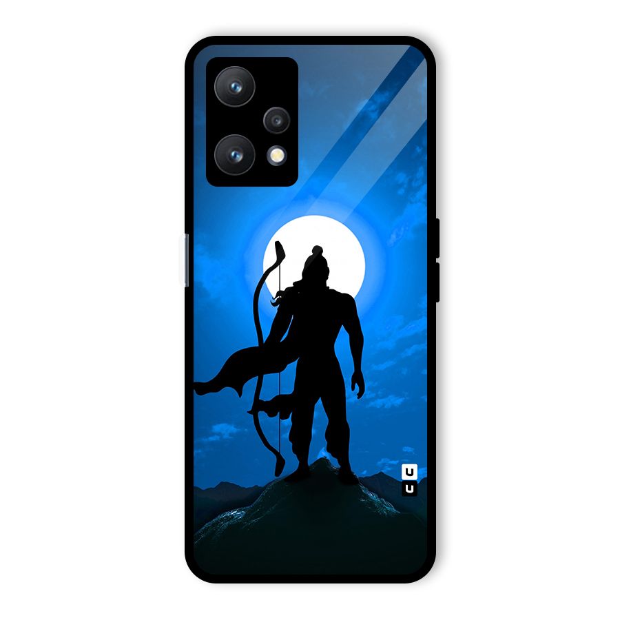 Lord Ram Illustration Glass Back Case for Realme 9 Pro 5G