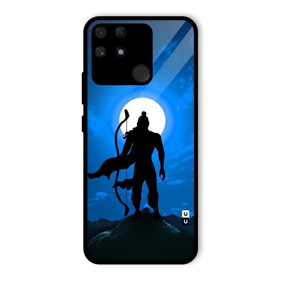 Lord Ram Illustration Glass Back Case for Realme Narzo 50A