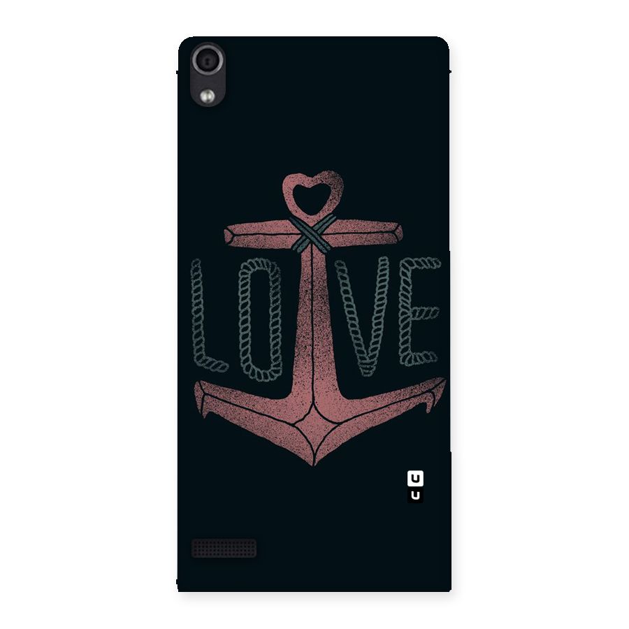 Love Anchor Form Back Case for Ascend P6