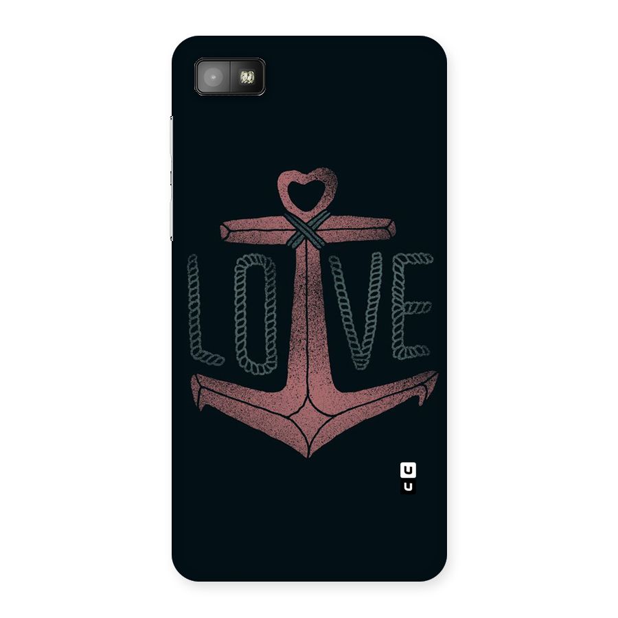 Love Anchor Form Back Case for Blackberry Z10