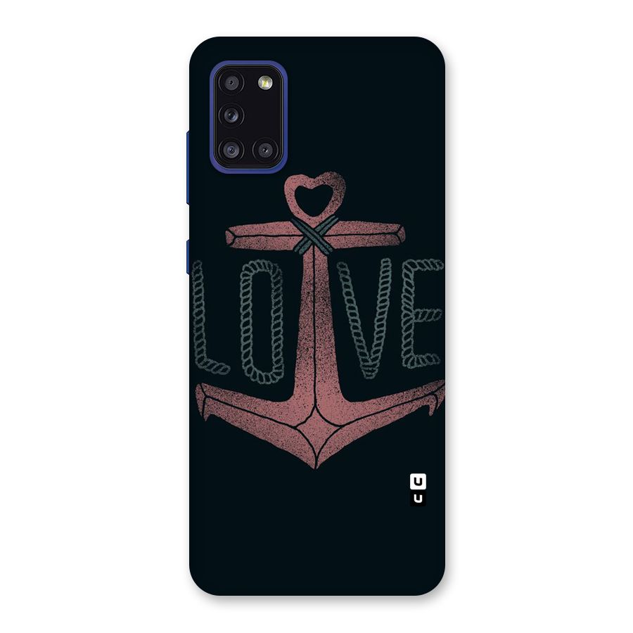 Love Anchor Form Back Case for Galaxy A31