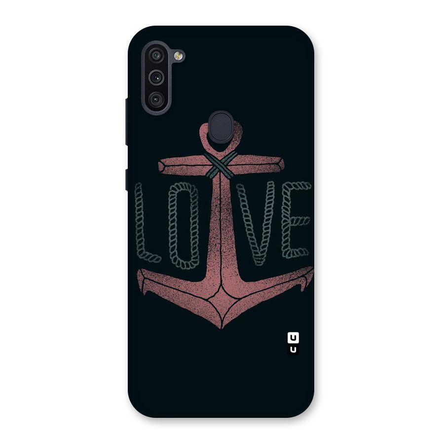Love Anchor Form Back Case for Galaxy M11