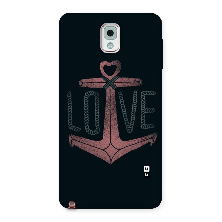 Love Anchor Form Back Case for Galaxy Note 3