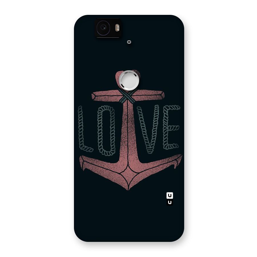 Love Anchor Form Back Case for Google Nexus-6P