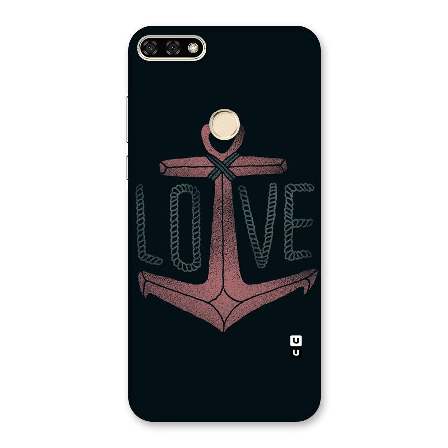 Love Anchor Form Back Case for Honor 7A