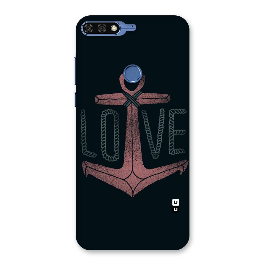 Love Anchor Form Back Case for Honor 7C