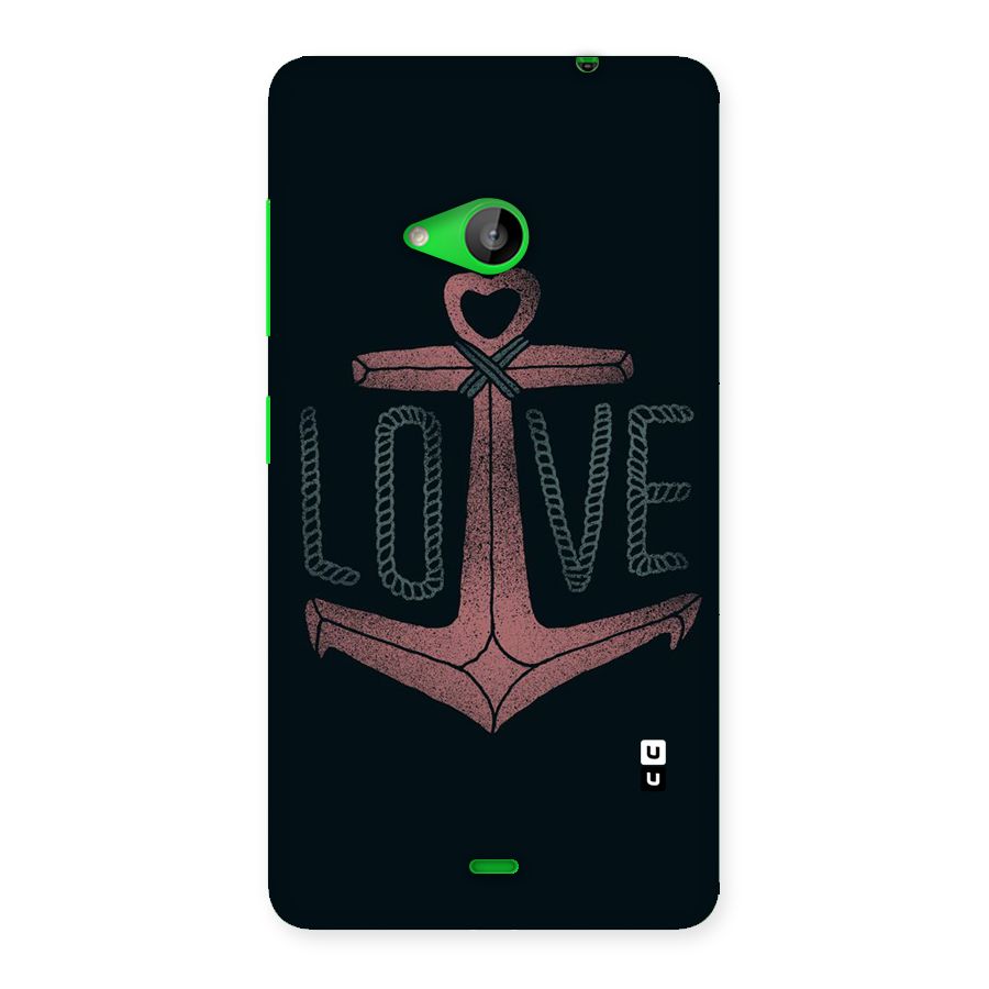 Love Anchor Form Back Case for Lumia 535