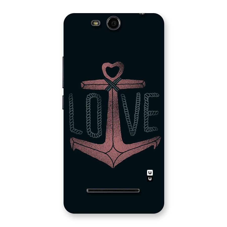 Love Anchor Form Back Case for Micromax Canvas Juice 3 Q392