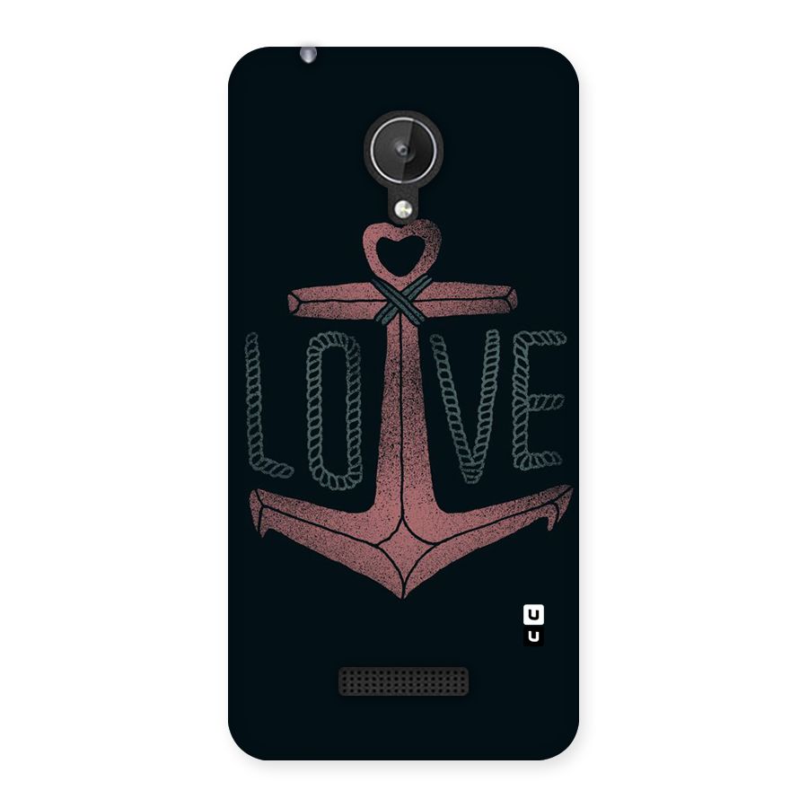 Love Anchor Form Back Case for Micromax Canvas Spark Q380