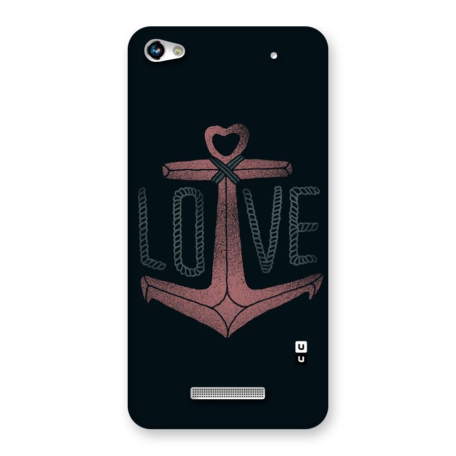 Love Anchor Form Back Case for Micromax Hue 2
