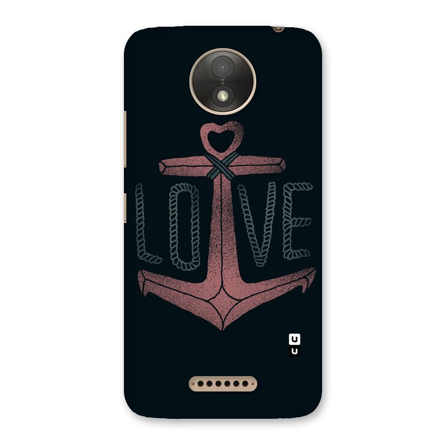 Love Anchor Form Back Case for Moto C Plus