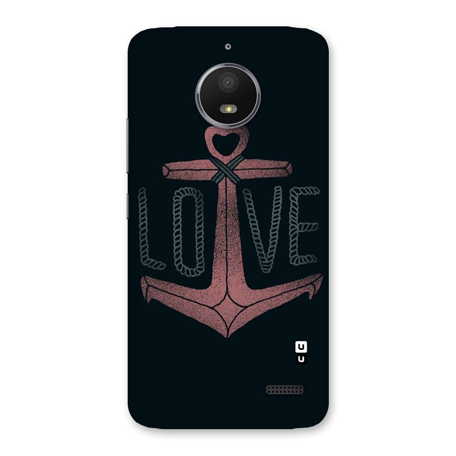 Love Anchor Form Back Case for Moto E4