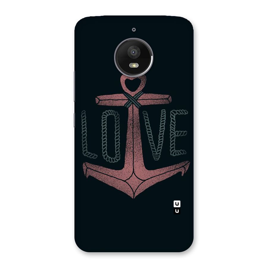 Love Anchor Form Back Case for Moto E4 Plus