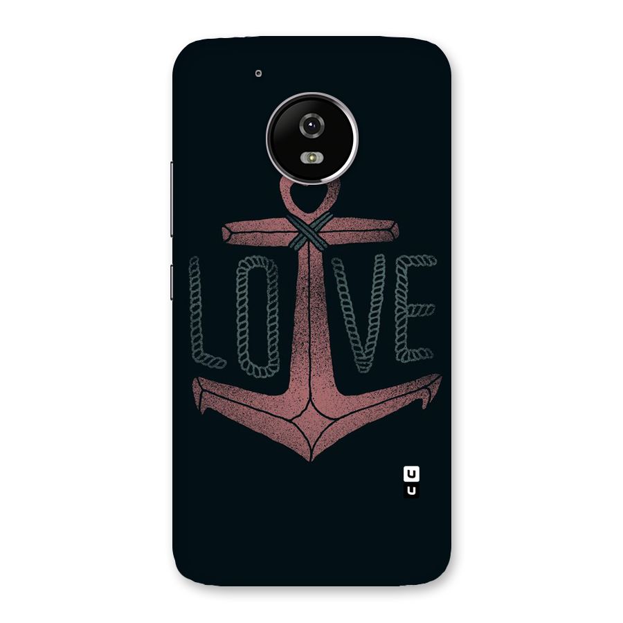 Love Anchor Form Back Case for Moto G5