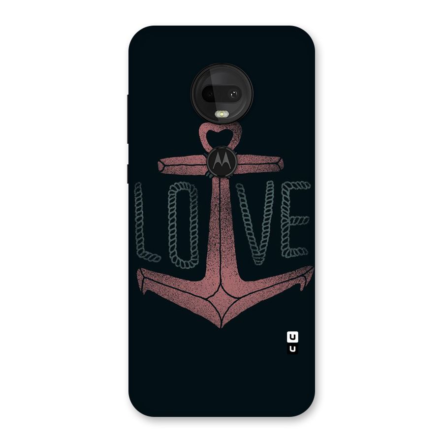 Love Anchor Form Back Case for Moto G7