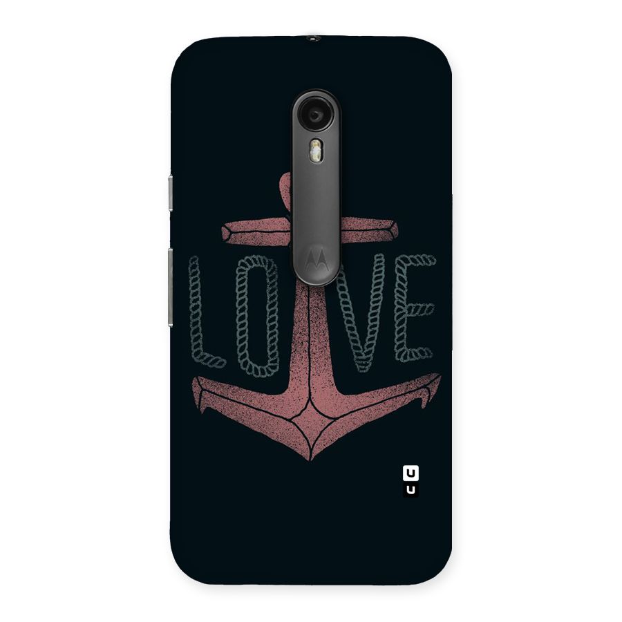 Love Anchor Form Back Case for Moto G Turbo
