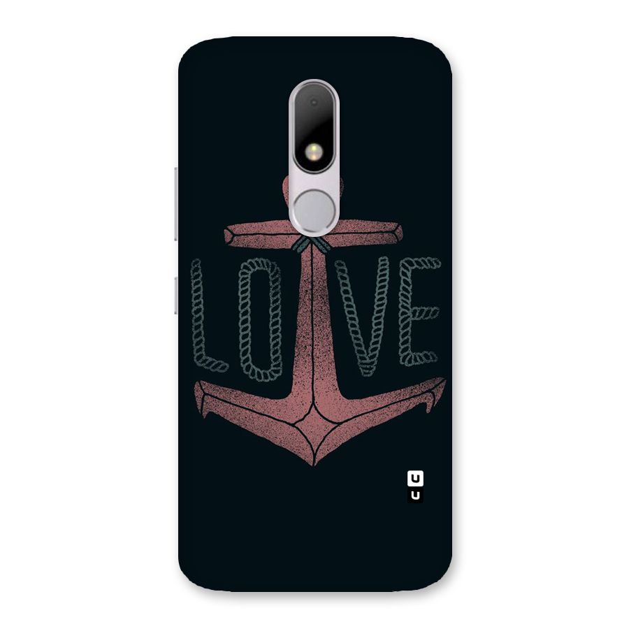 Love Anchor Form Back Case for Moto M