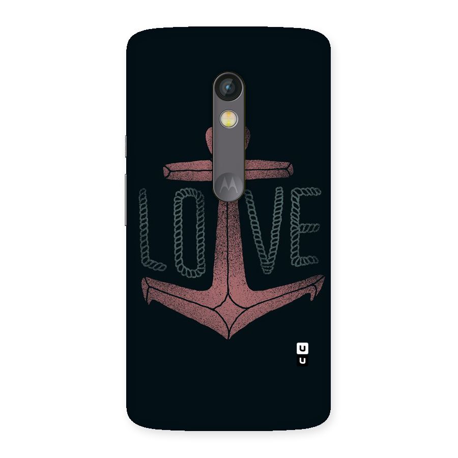 Love Anchor Form Back Case for Moto X Play