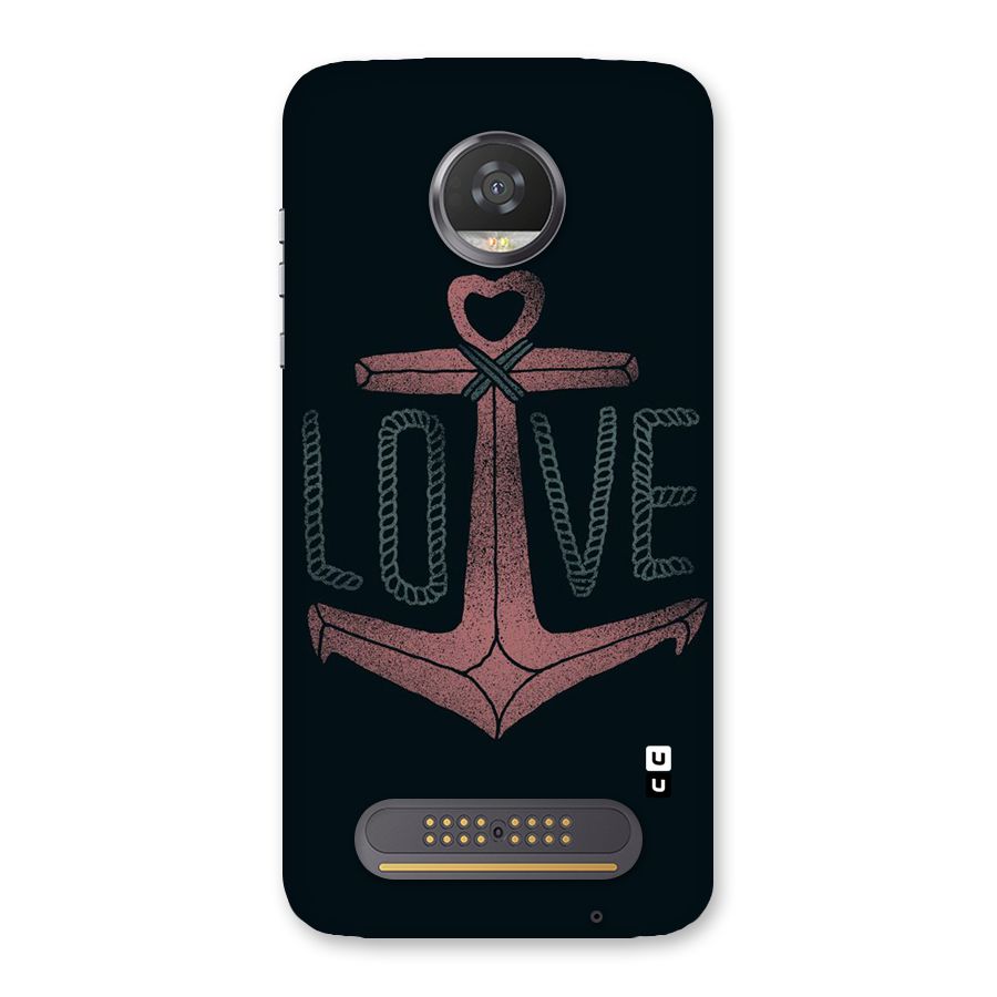 Love Anchor Form Back Case for Moto Z2 Play