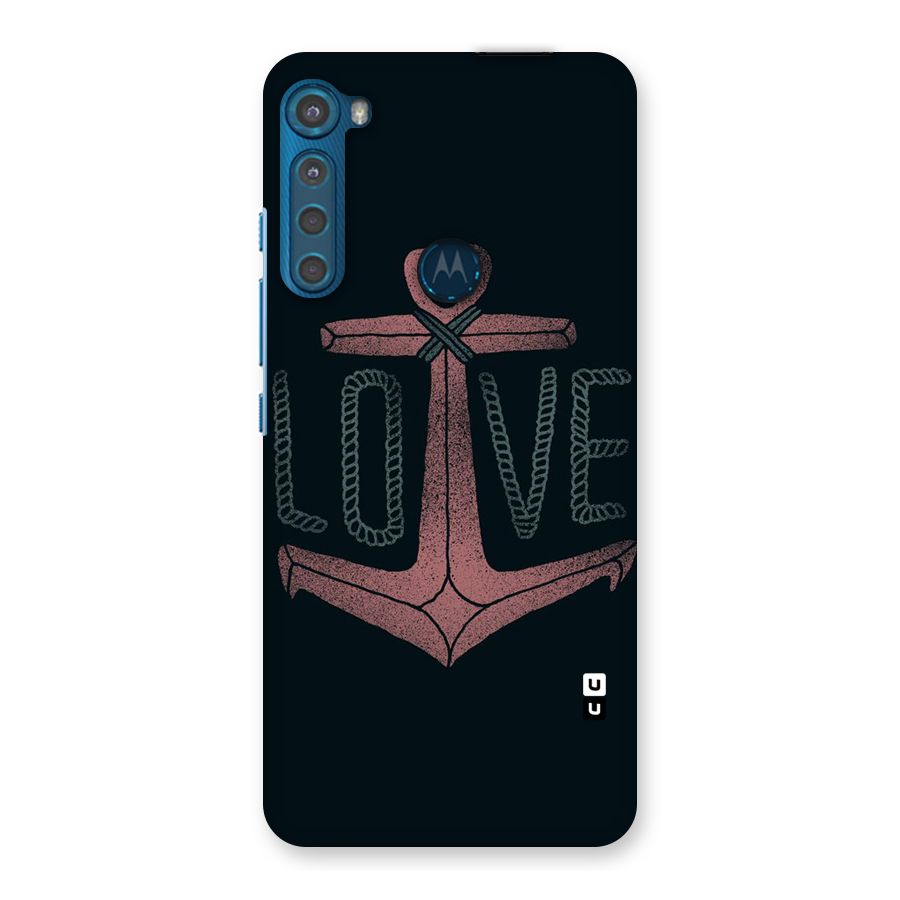 Love Anchor Form Back Case for Motorola One Fusion Plus