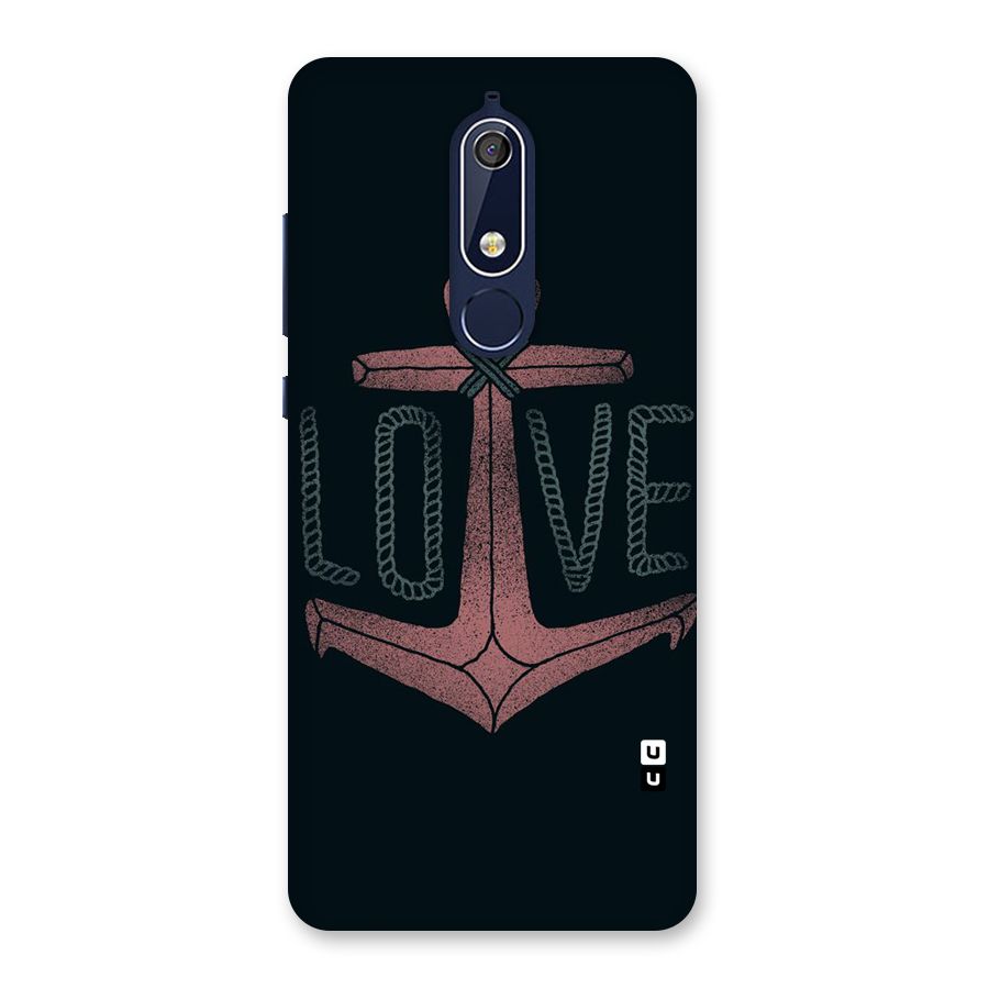 Love Anchor Form Back Case for Nokia 5.1