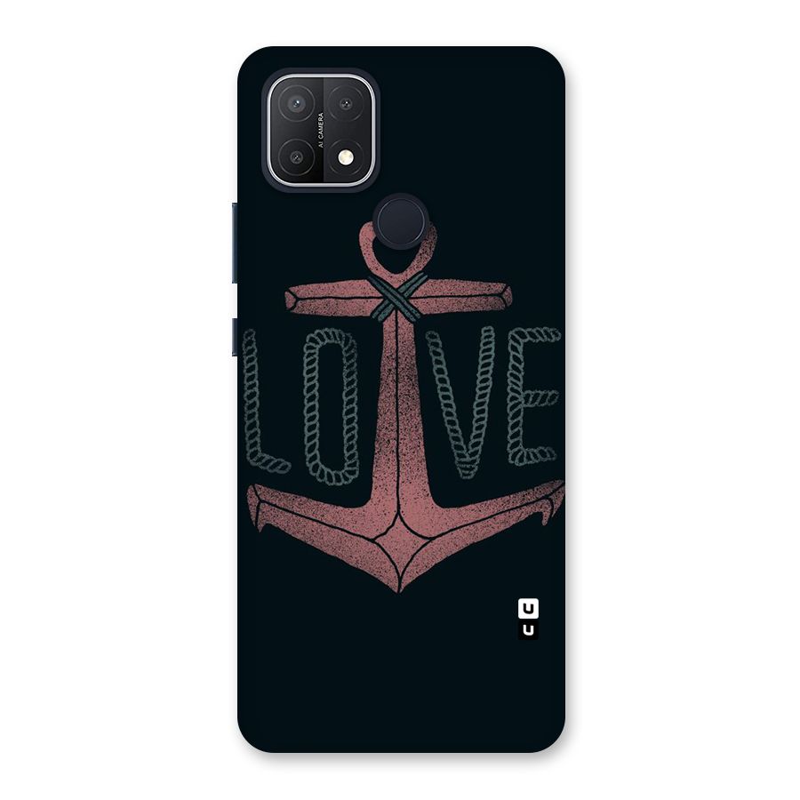 Love Anchor Form Back Case for Oppo A15s