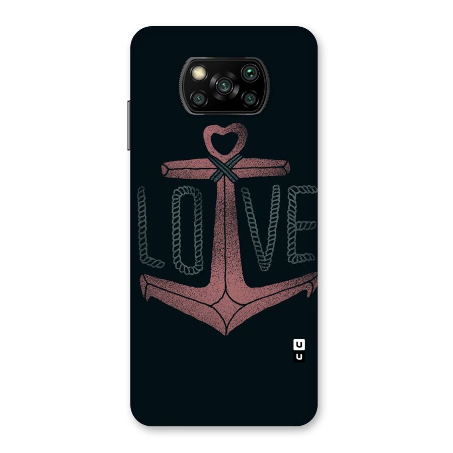 Love Anchor Form Back Case for Poco X3