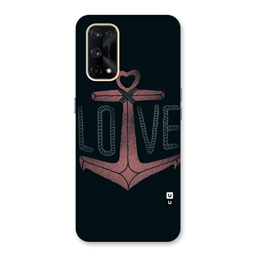 Love Anchor Form Glass Back Case for Realme X7 Pro