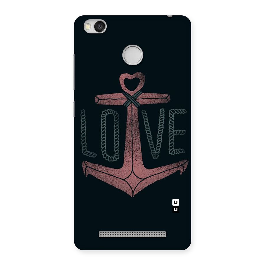 Love Anchor Form Back Case for Redmi 3S Prime