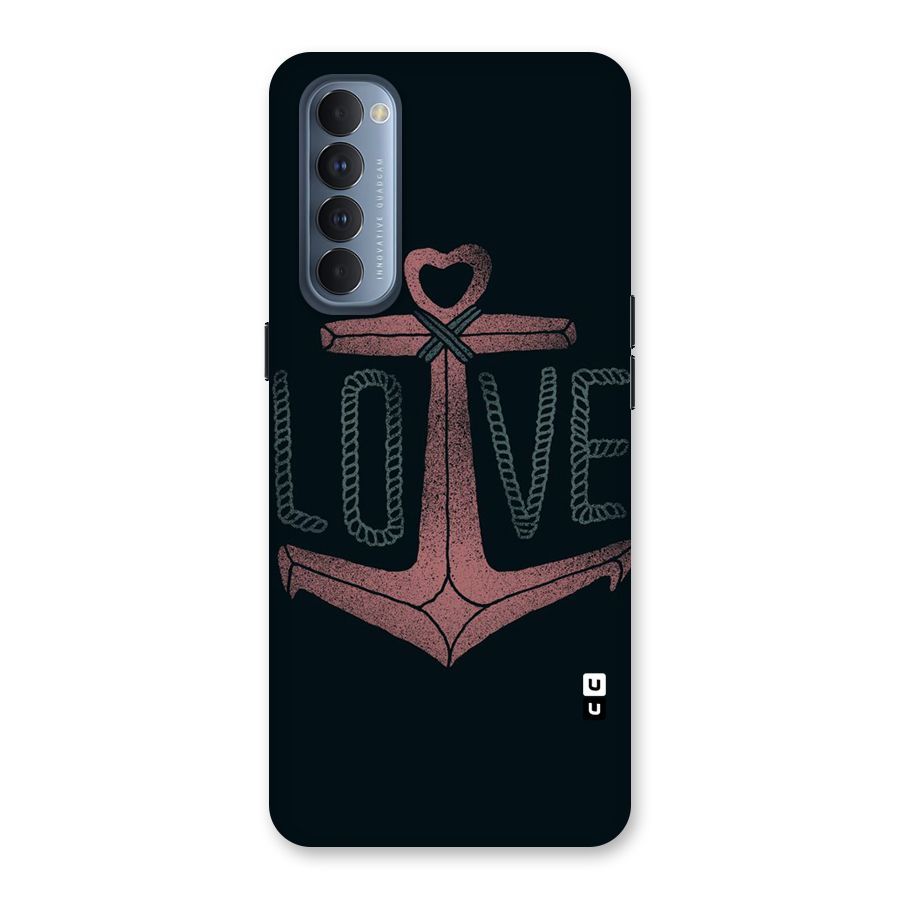 Love Anchor Form Back Case for Reno4 Pro