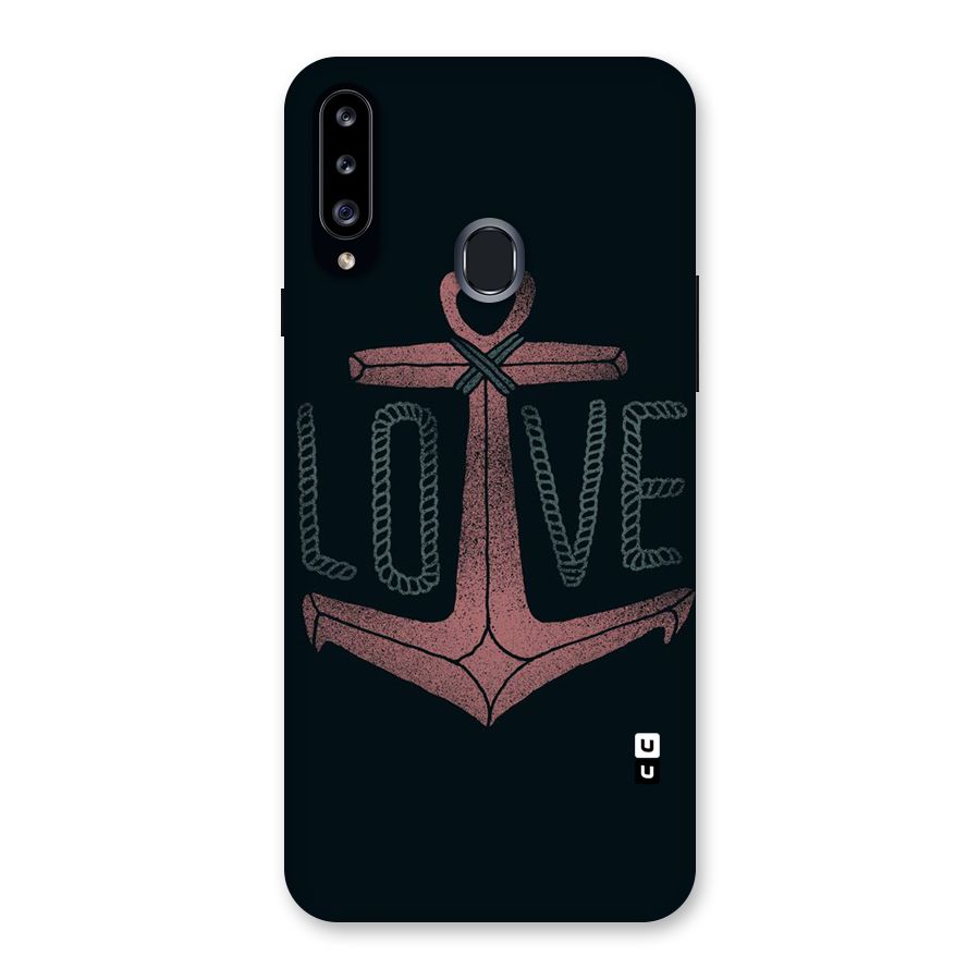 Love Anchor Form Back Case for Samsung Galaxy A20s