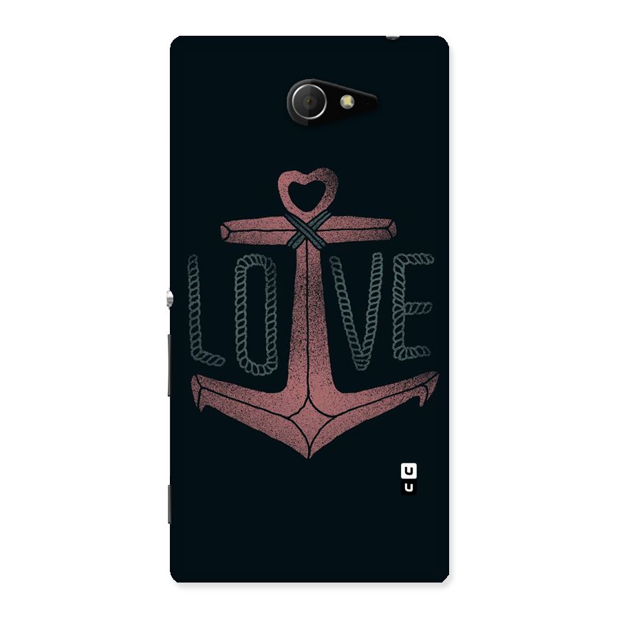 Love Anchor Form Back Case for Sony Xperia M2