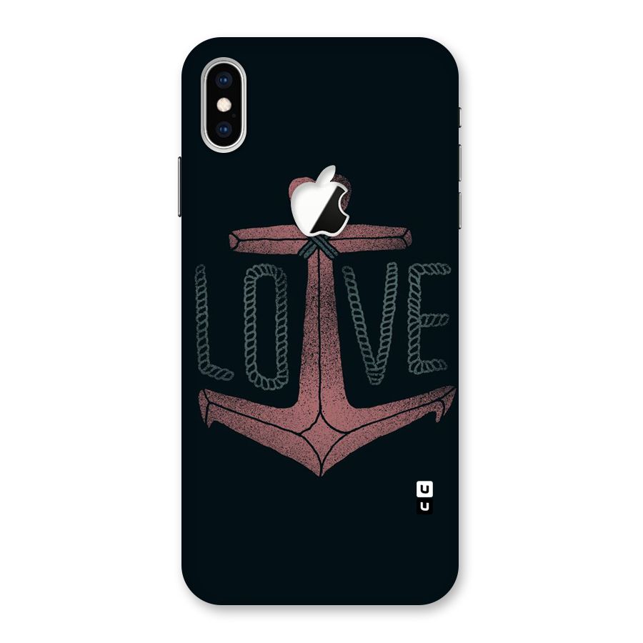 Love Anchor Form Back Case for iPhone XS Max Apple Cut
