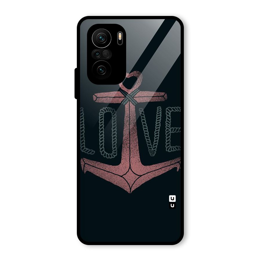 Love Anchor Form Glass Back Case for Mi 11x