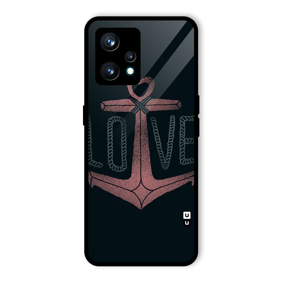 Love Anchor Form Glass Back Case for Realme 9 Pro Plus 5G