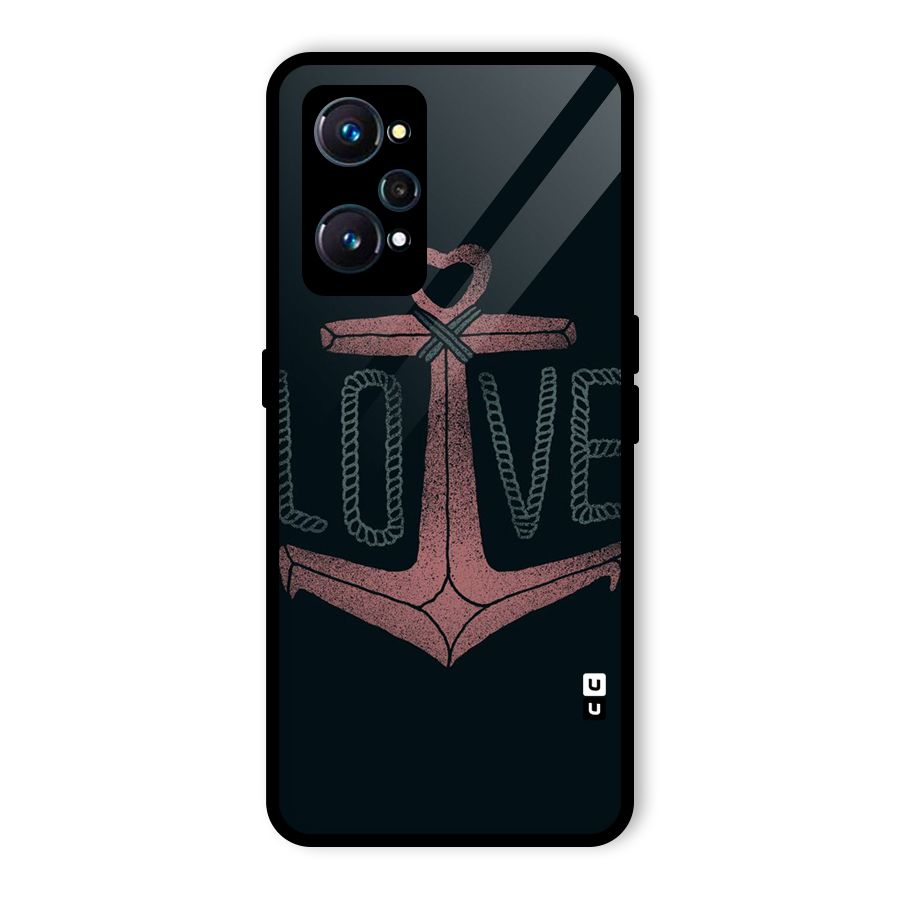 Love Anchor Form Glass Back Case for Realme GT Neo2
