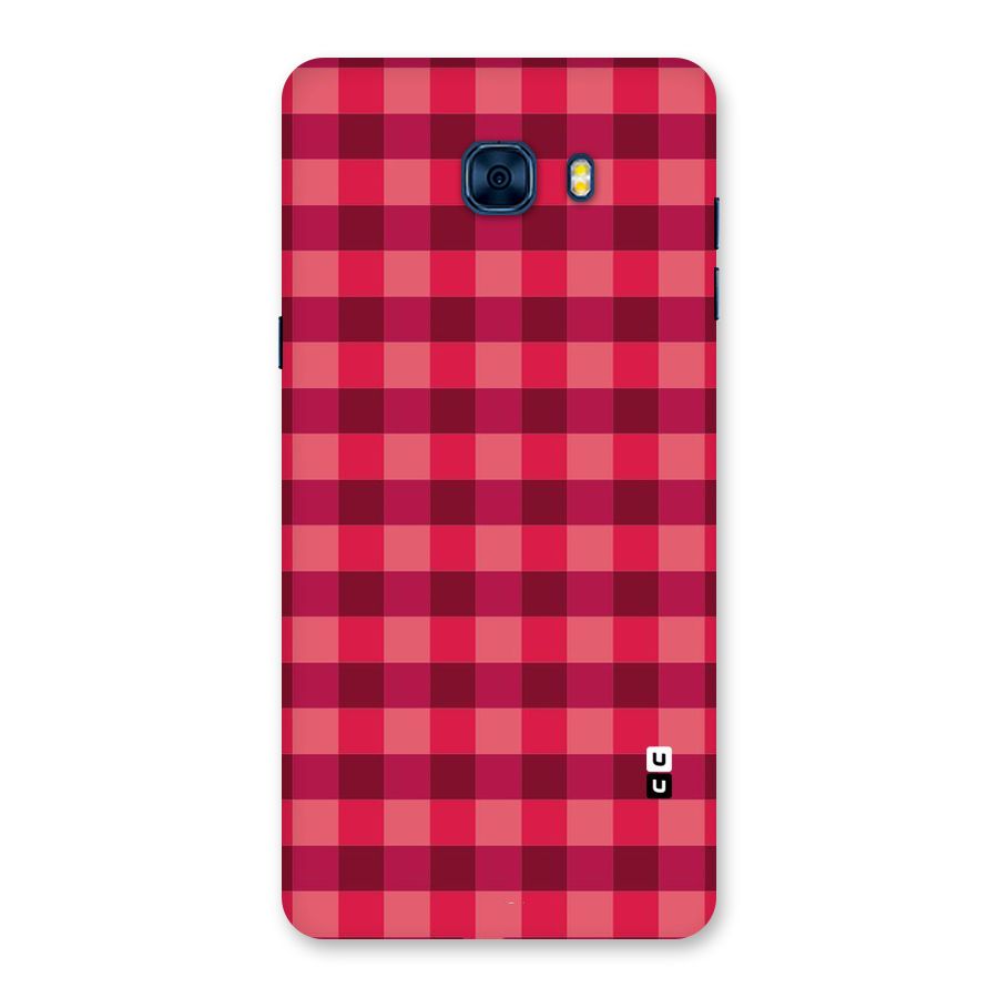 Love Checks Back Case for Galaxy C7 Pro