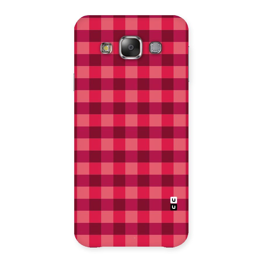 Love Checks Back Case for Galaxy E7