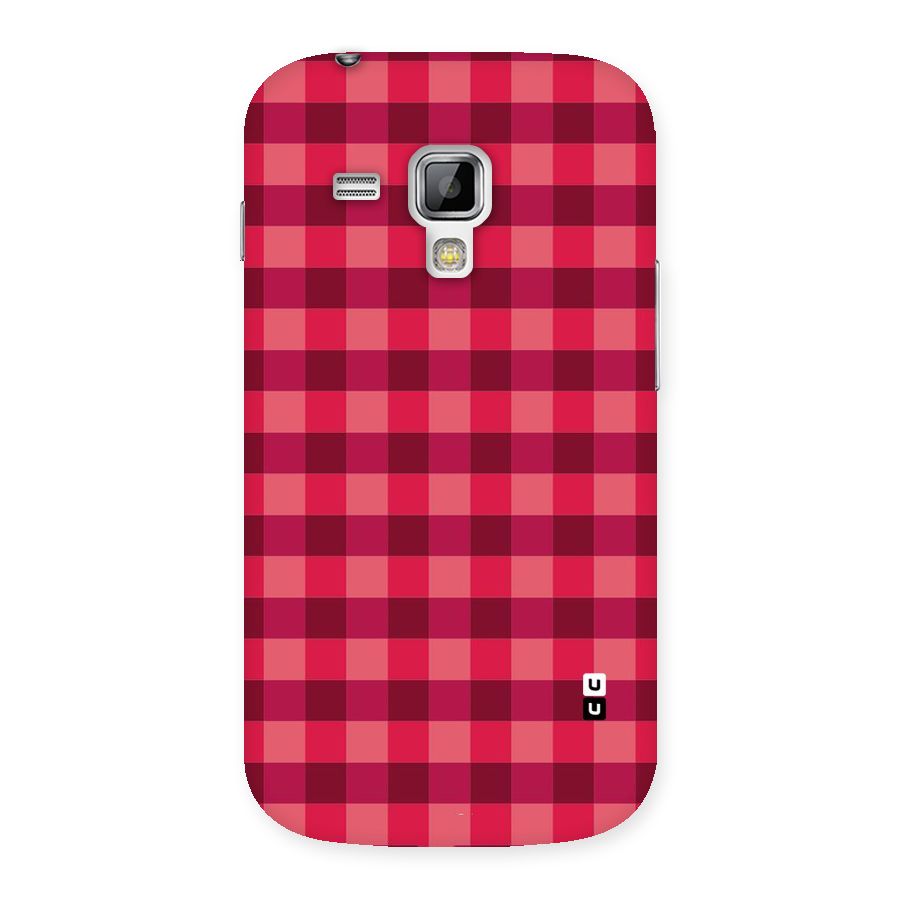 Love Checks Back Case for Galaxy S Duos