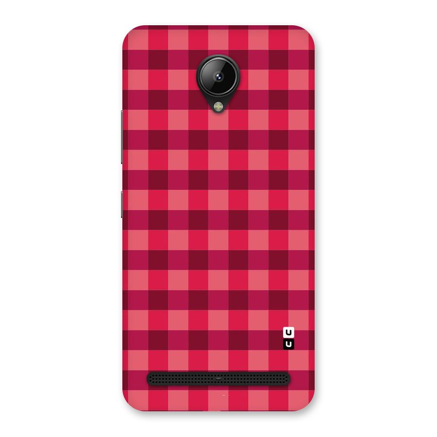 Love Checks Back Case for Lenovo C2